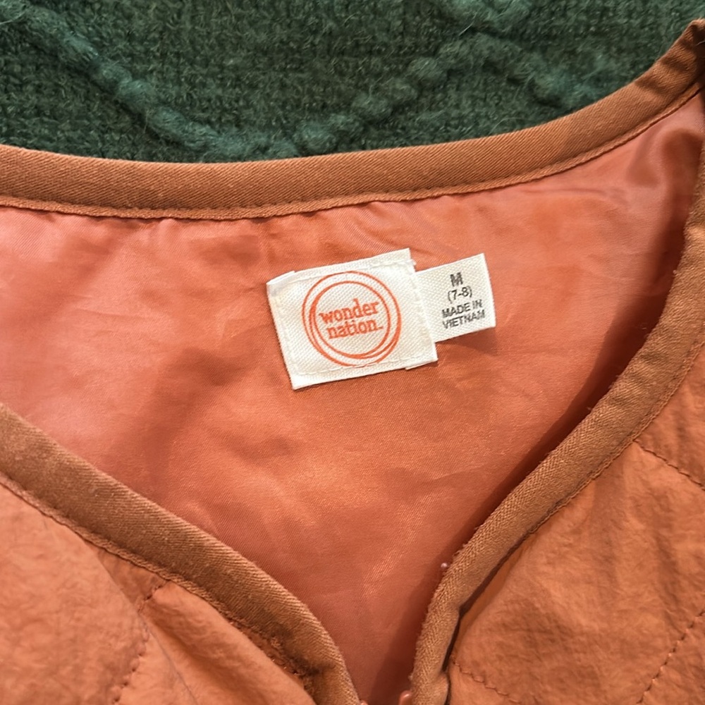Wonder Nation Quilted Rust Kids Jacket - Picture 4 of 5